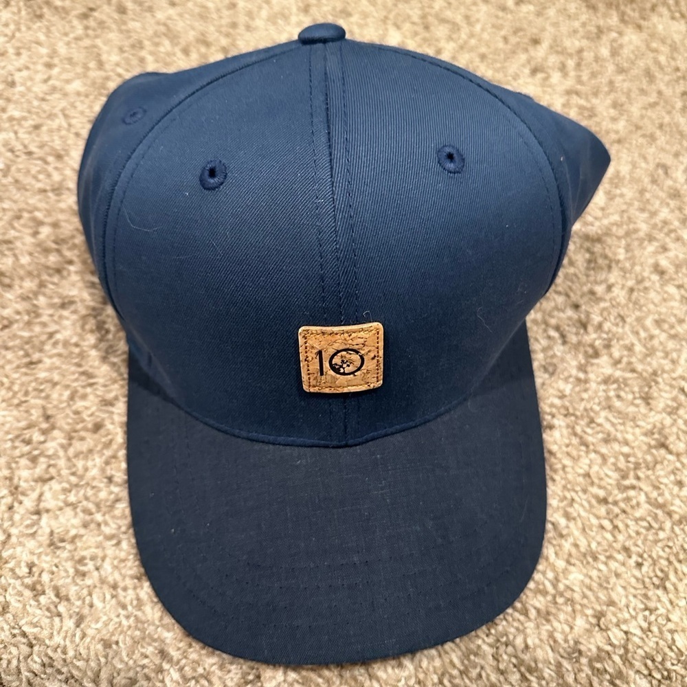 Navy Blue Tentree Cap Hat with Cork Logo Front Bill Baseball Cap Size L-XL new